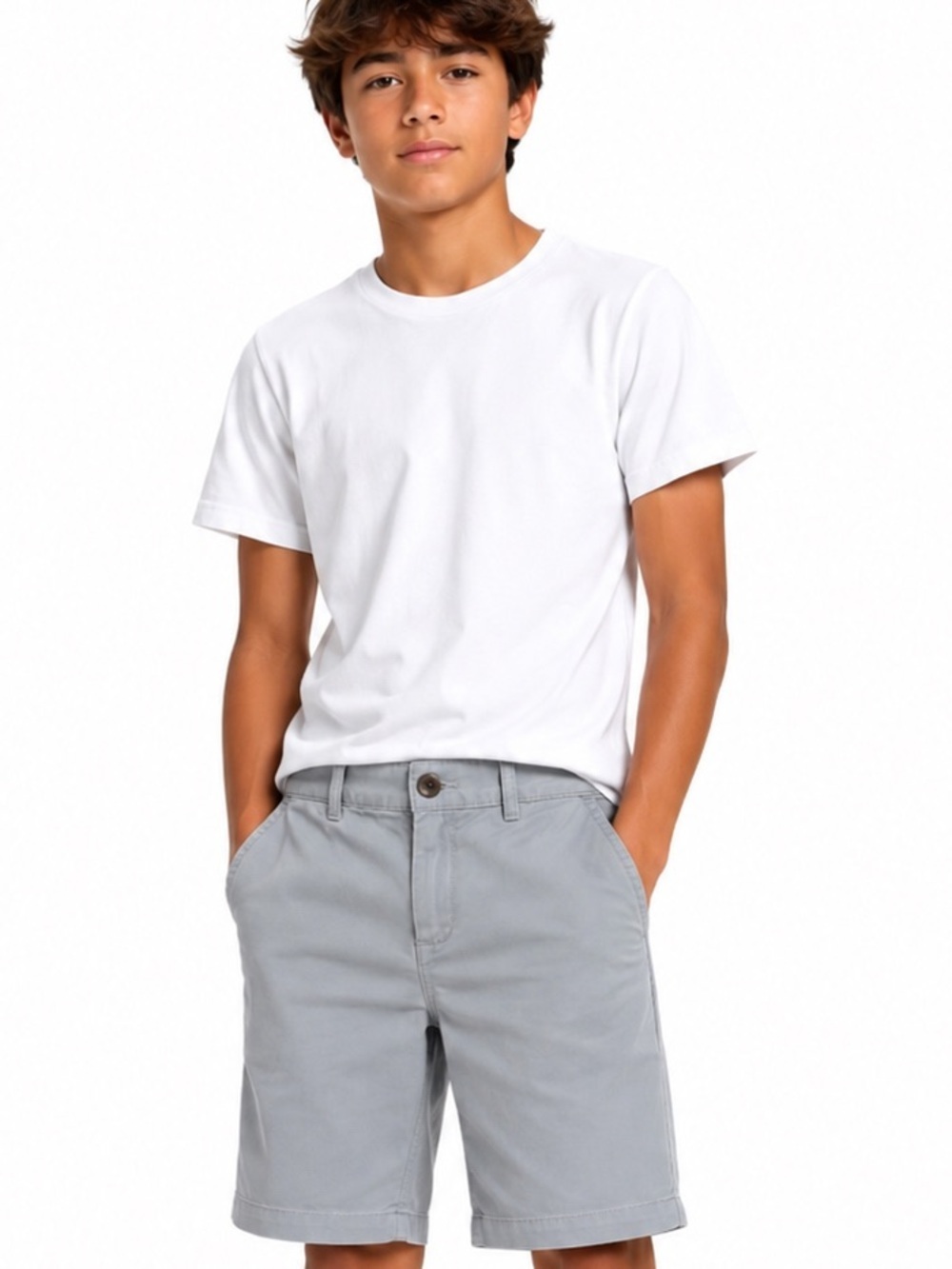 The Children’s Place Boy’s Cotton Gray Shorts Size 14